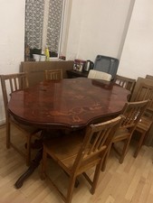 Dinning table with 3pairs of