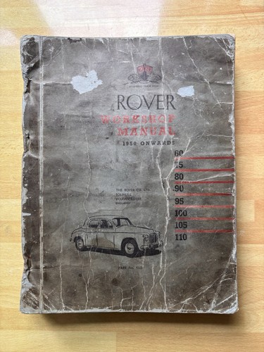 Rover workshop manual 1950 - manual,
