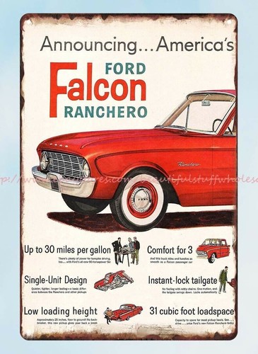 Plaques made falcon ranchero - plaques,