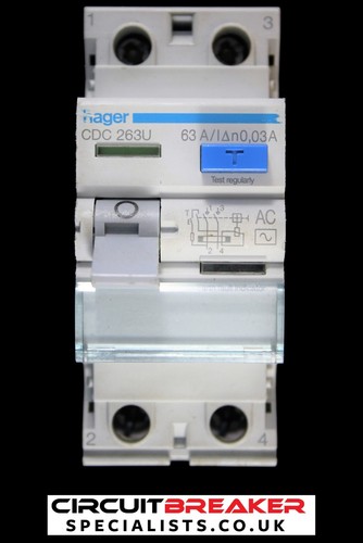 Hager amp 30ma double - double, pole