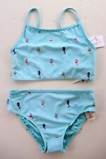 FAT FACE SEAHORSE PRINT BIKINI SET SWIMWEAR MINT 973768 KIDS GIRLS 9-10-11Y