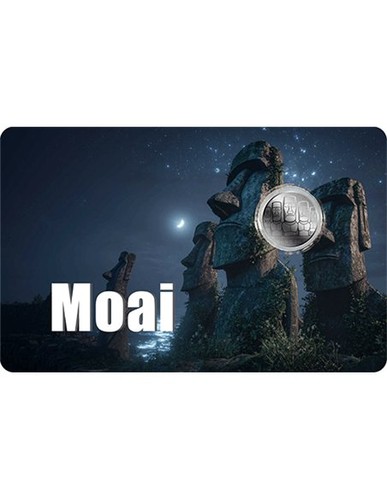 Moai 1000 platinum - oz, coin