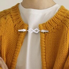 Alloy Clip Fastener Brooch