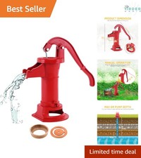 Antique Cast Iron Hand Water