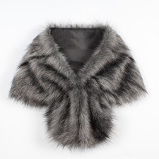 Windproof faux fur shawl - windproof,