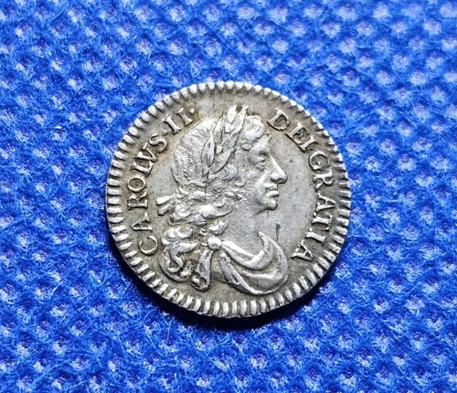 1673 maundy twopence charles - 1673,