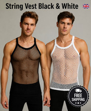 Men's String Mesh Vest XL 100%