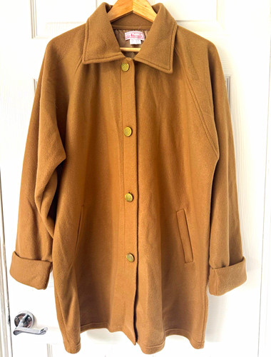 Claire neuville brown overcoat - brown,