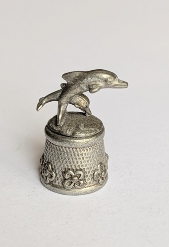 Dolphin pewter thimble stephen - thimble,