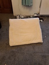 wedge pillow white fleece covered 22"x20"