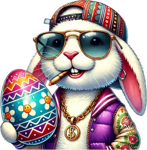 Easter hip hop bunny - bunny, rabbit