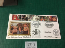790 - 1992 40th Anniversary of the Accession Benham first day cover flown signed