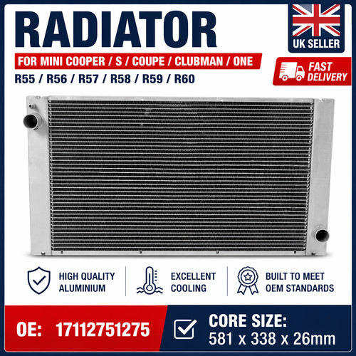 Radiator fits mini - fits,