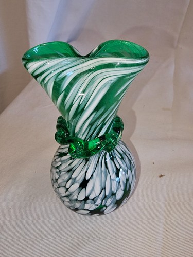 Studio art glass vase krosno - art,