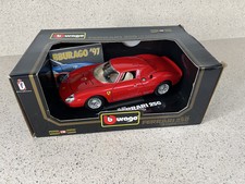 1965 Ferrari 250 Le Mans Burago 1/18 Rosso Boxed