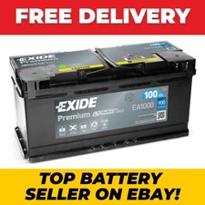 Exide Premium Carbon Boost EA1000 12V 100Ah 900A Starter Battery