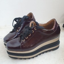 Burgundy patent leather