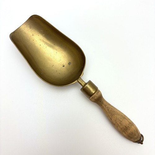 Vintage brass scoop with - scoop,
