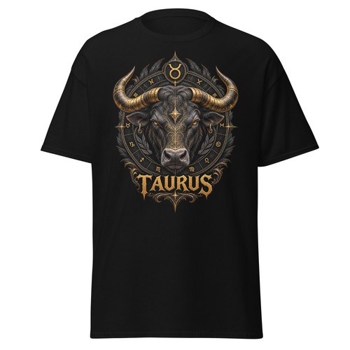 Zodiac taurus gothic black - taurus,