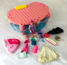 Polly Pocket Doll Playset Container Case Clothes Parts Vintage Rare Official n