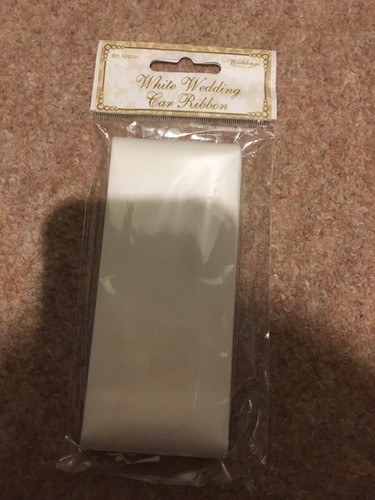 White wedding car - ribbon, 6m