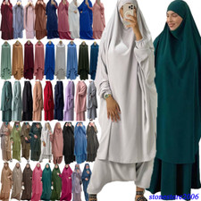 2pcs Muslim Prayer Dress Women