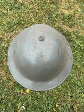 WW2 British Home Front Osram Factory-London ARP MK-II Brodie Steel Helmet - 1941