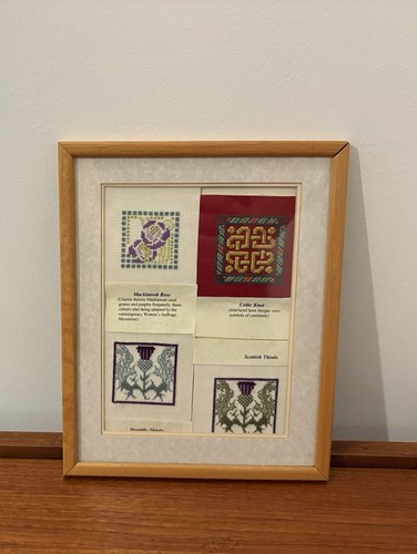 Vintage scottish sampler set - sampler,