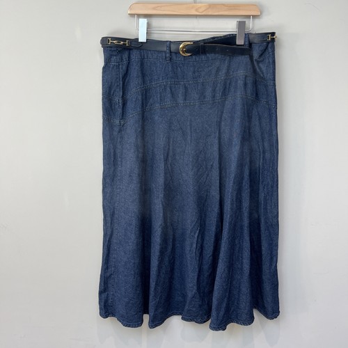 Ann harvey blue denim skirt - ann,