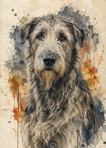 Irish wolfhound art - wolfhound,