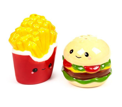 Burger fries ceramic - burger, &