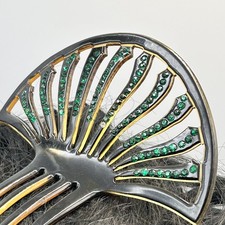 Antique Hair Comb Brown With