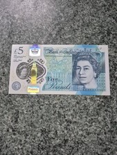 AA01 06 £5 Poly Note UNC perfect Condition