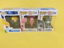 Job Lot of Disney Funko Pop! Figures Tinkerbell #10 Piglet #253 Eeyore #254