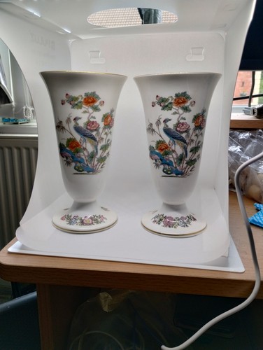 Pair wedgwood kutani crane - pair,