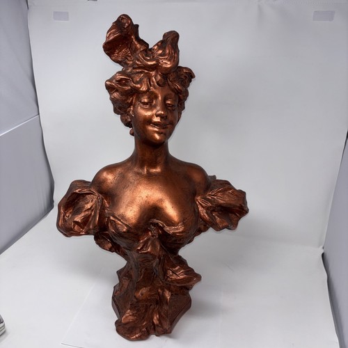 Art nouveau woman bust with - nouveau,