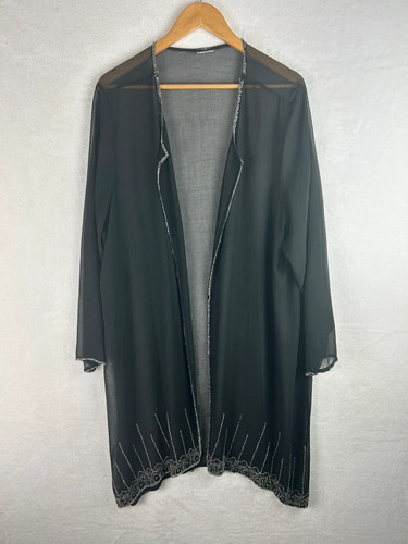 Unbranded black sheer beaded - black,