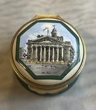 Halcyon Days Enamels. Pill Pot Commemorating 150 Years Of The Royal Exchange