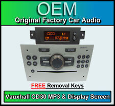 Vauxhall Corsa CD30 MP3 player, Vauxhall CD radio stereo & Display Screen SILVER