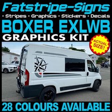to fit PEUGEOT BOXER L4 EXLWB MOTORHOME GRAPHICS STICKERS DECALS DAY VAN CAMPER