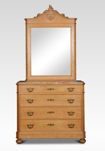 Birds eye maple mirrored - mirrored, back