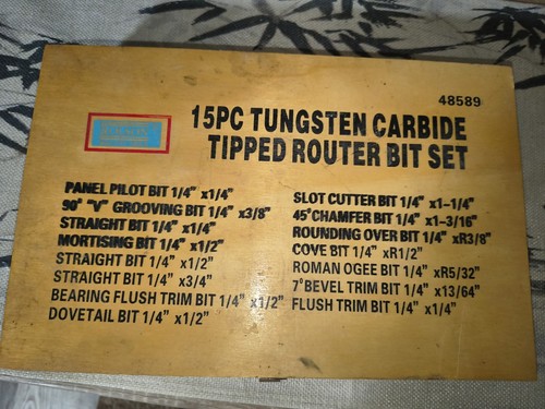 Rolson 15pc tungsten carbide - tungsten,
