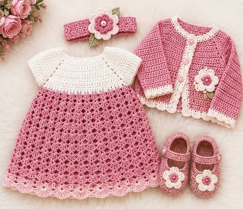 Crochet baby girl - baby, dress