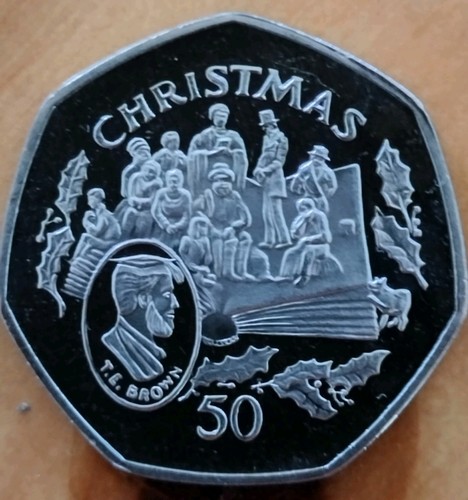 1997 isle man christmas 50p - christmas,