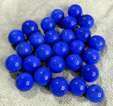 X27 vintage solid blue marbles - x27,
