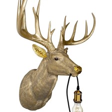 74cm Large Deer Lamp Gold