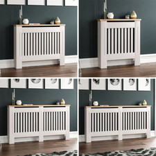 Vida Designs Arlington White Modern Radiator Cover Wood MDF Cabinet Grill
