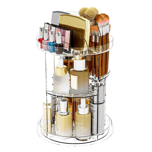 360 rotating makeup organizer - makeup,