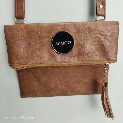Mimco brown leather cross - mimco,