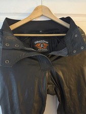 Bikers Gear Ladies Black Leather Motorcycle Trousers